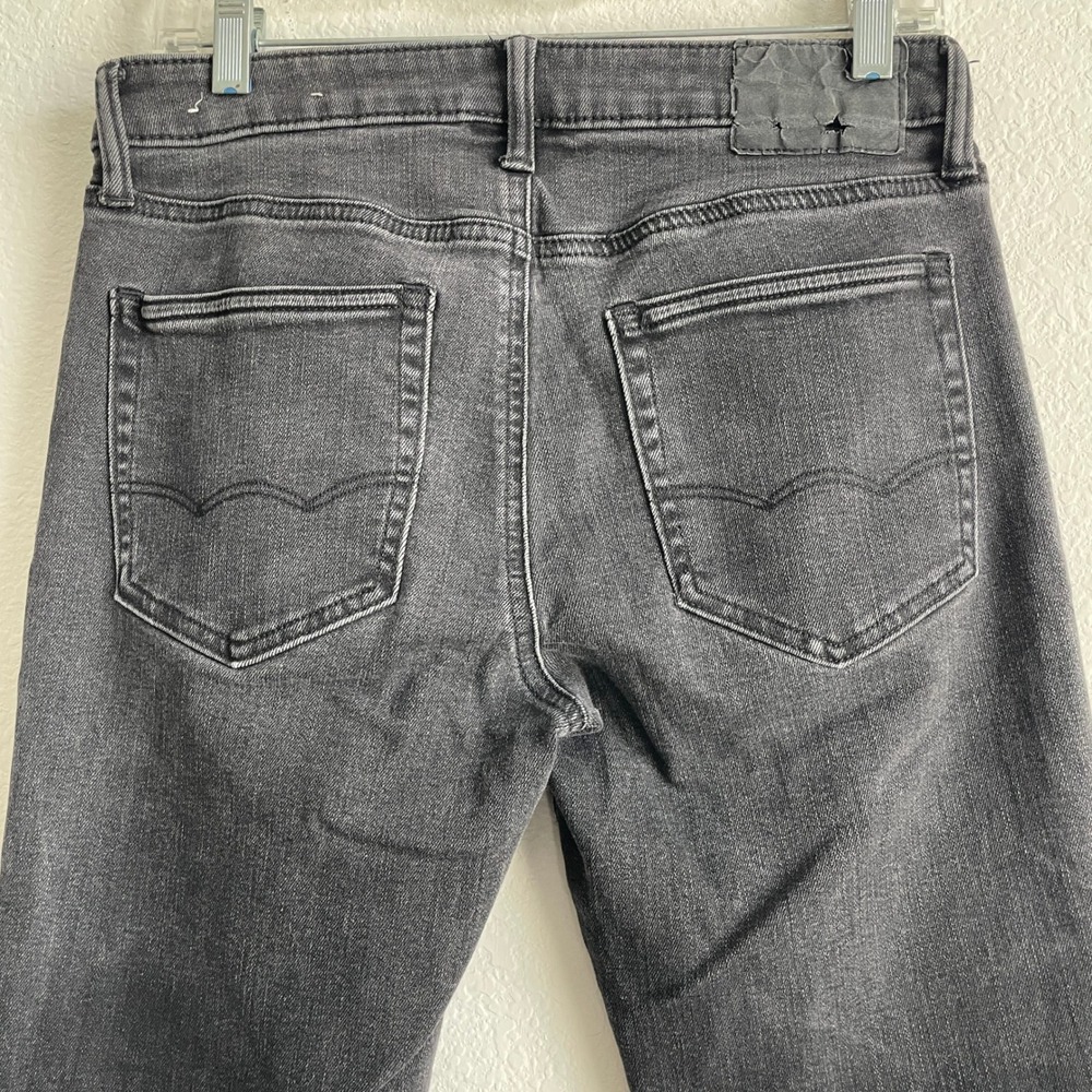 American Eagle Men's Black Slim Straight Jeans Size 30x34 Modern Fit Denim - Picture 9 of 11